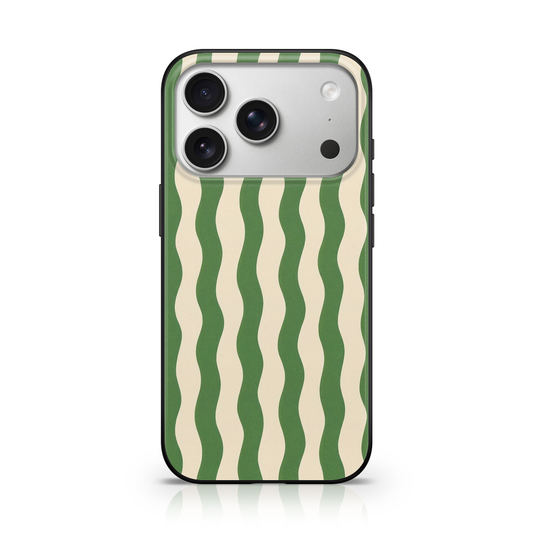 Groovy Matcha Swirl Phone Case.