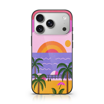 Geometric Beach Escape Phone Case.