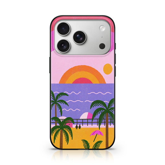 Geometric Beach Escape Phone Case.