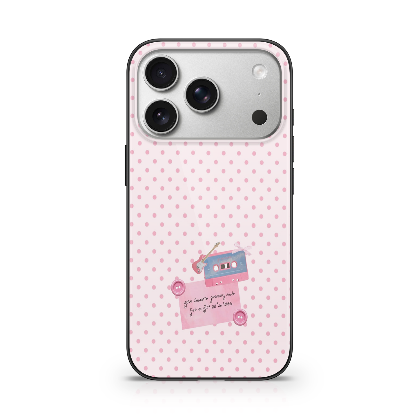 Girl So In Love Polka Dot Phone Case.