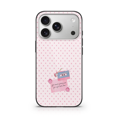 Girl So In Love Polka Dot Phone Case.