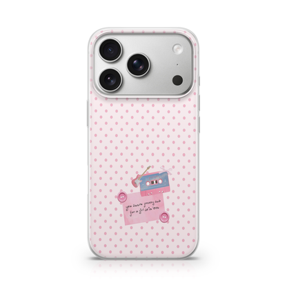 Girl So In Love Polka Dot Phone Case.