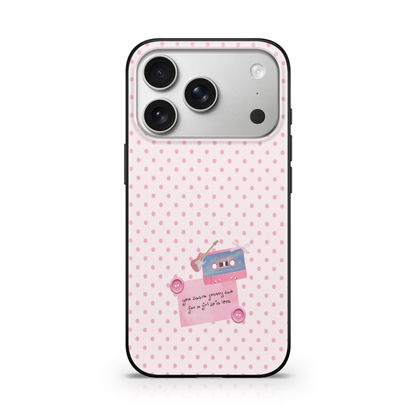 Girl So In Love Polka Dot Phone Case.