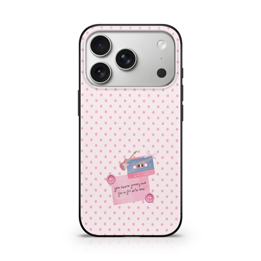 Girl So In Love Polka Dot Phone Case.