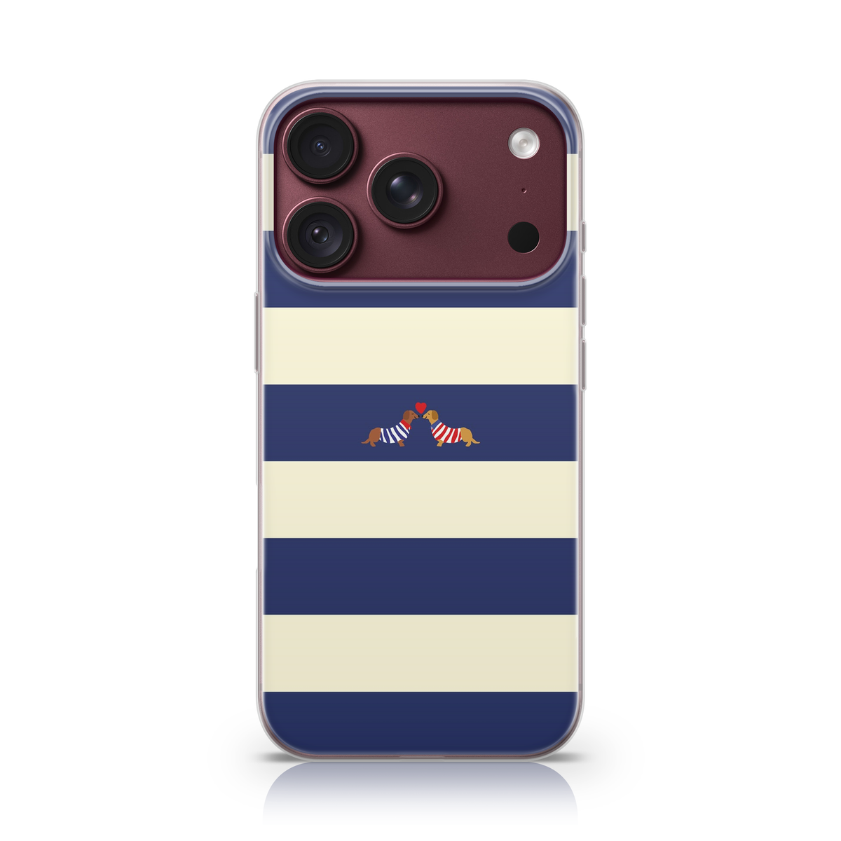 Puppy Love Stripes Phone Case.