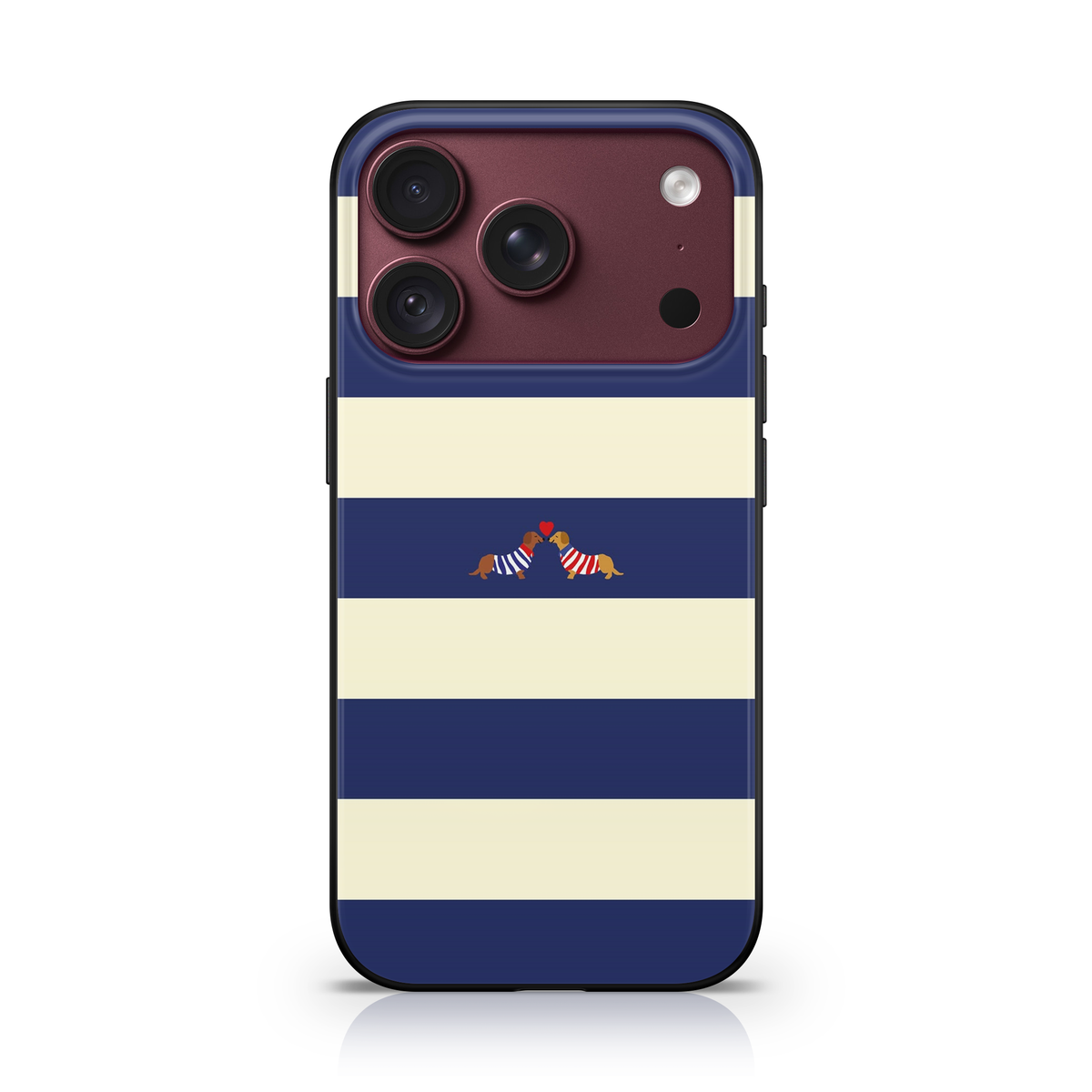 Puppy Love Stripes Phone Case.