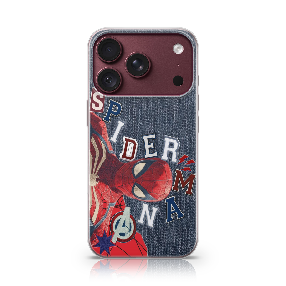 The Web-Slinger Denim Phone Case.