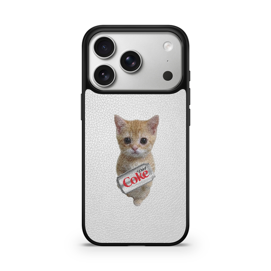The Diet Coke Kitty Vegan Leather Case