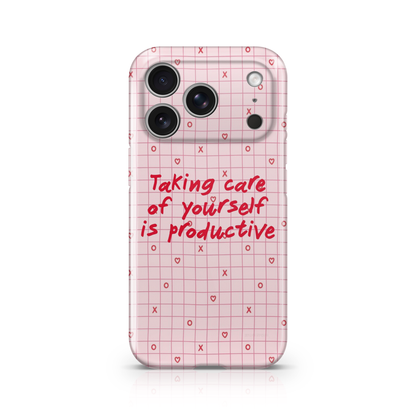 Gingham Self-Care Phone Case