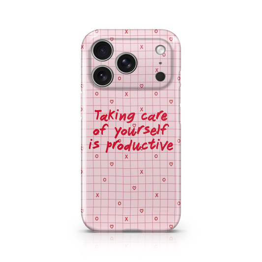 Gingham Self-Care Phone Case