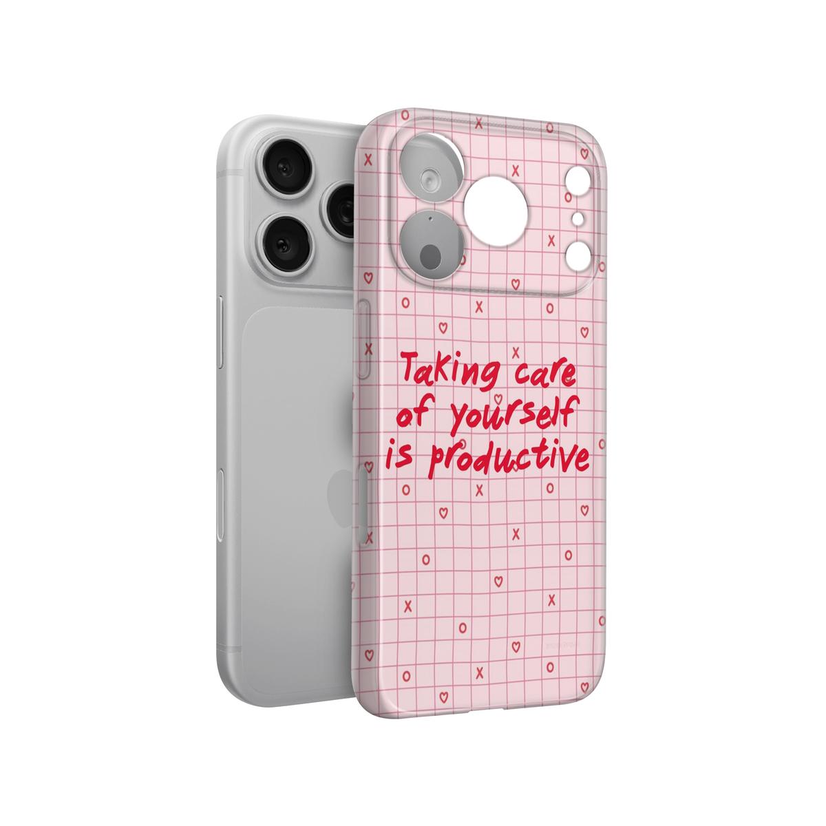 Gingham Self-Care Phone Case
