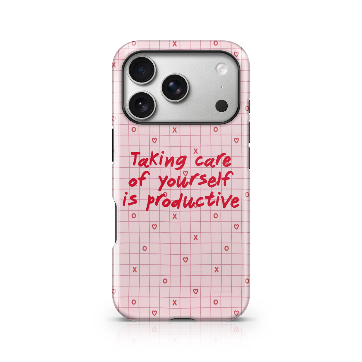 Gingham Self-Care Phone Case