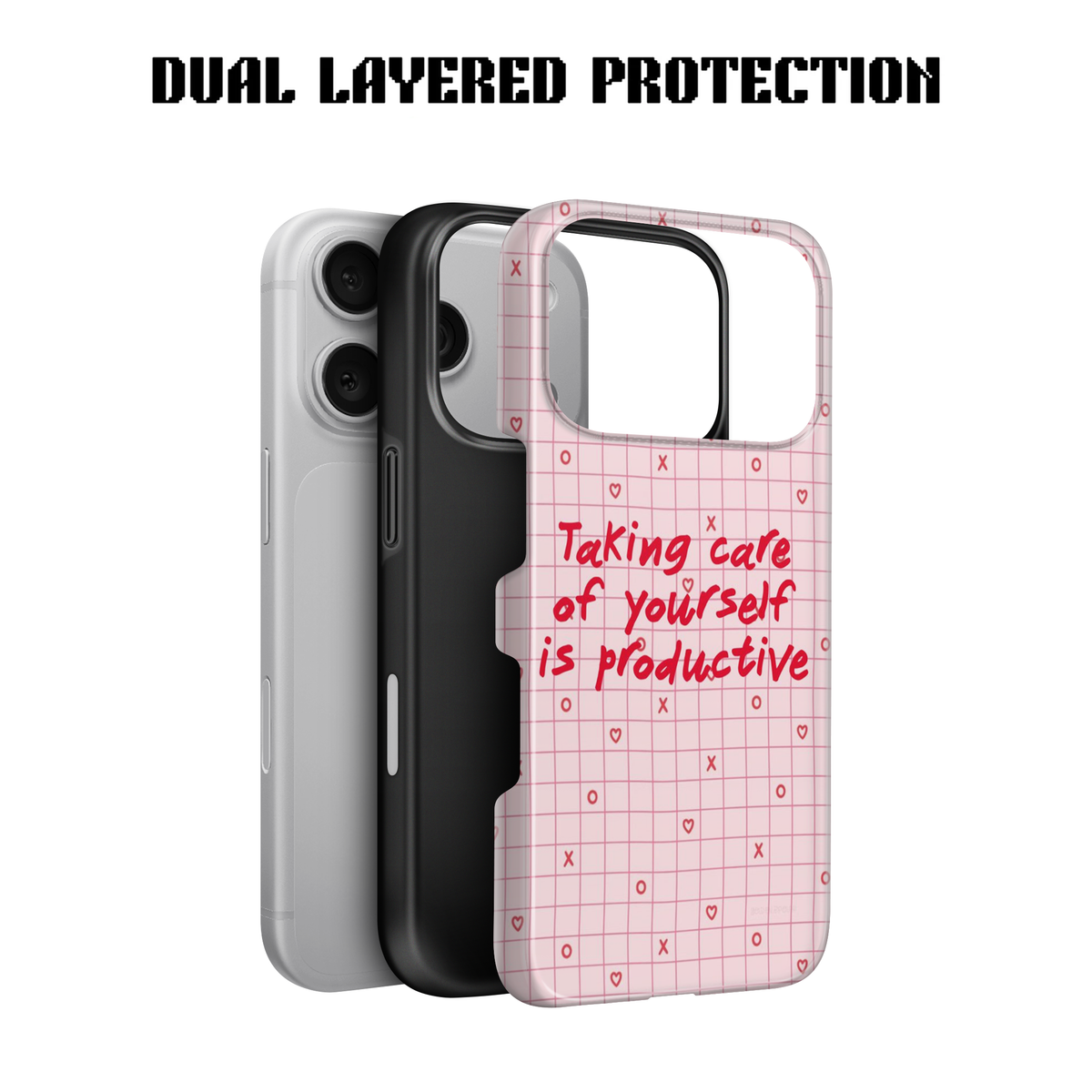 Gingham Self-Care Phone Case