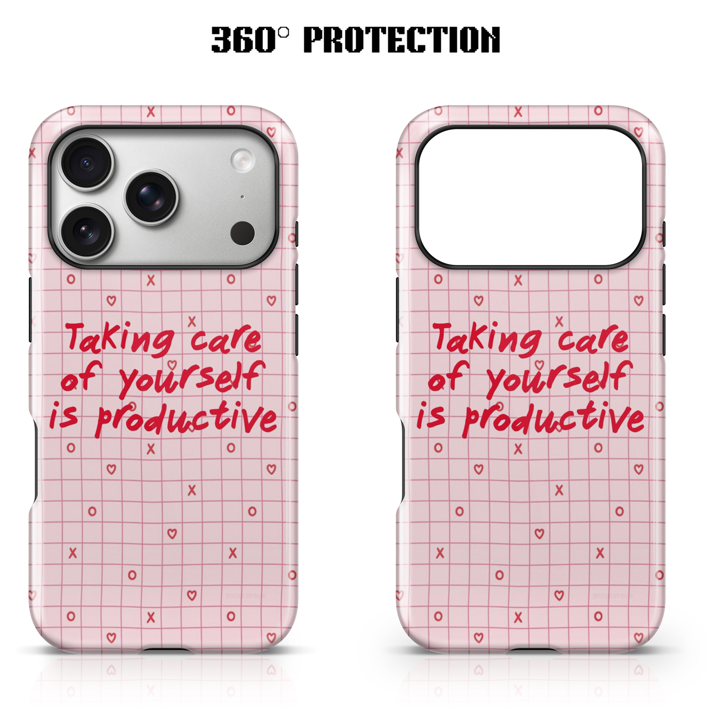 Gingham Self-Care Phone Case