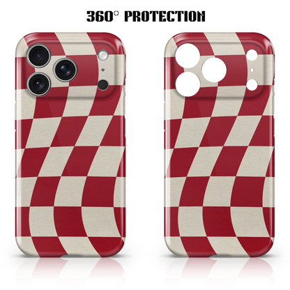 Red Checkered Phone Case