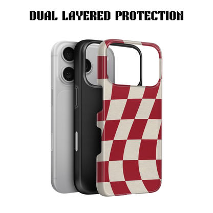 Red Checkered Phone Case