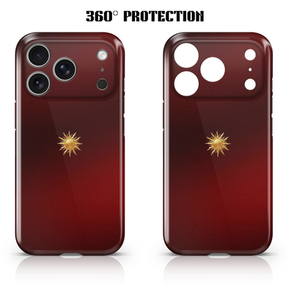 Crimson Sun Majesty Phone Case