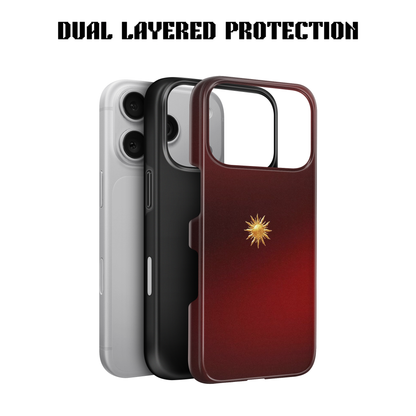 Crimson Sun Majesty Phone Case