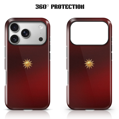 Crimson Sun Majesty Phone Case